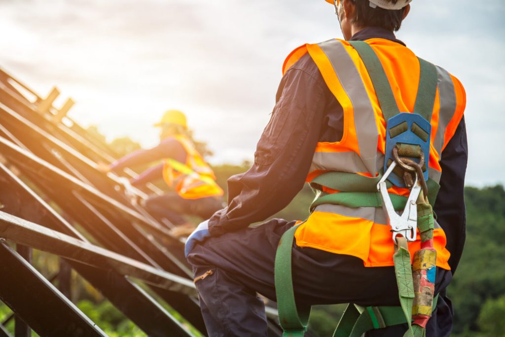 Safety officer working