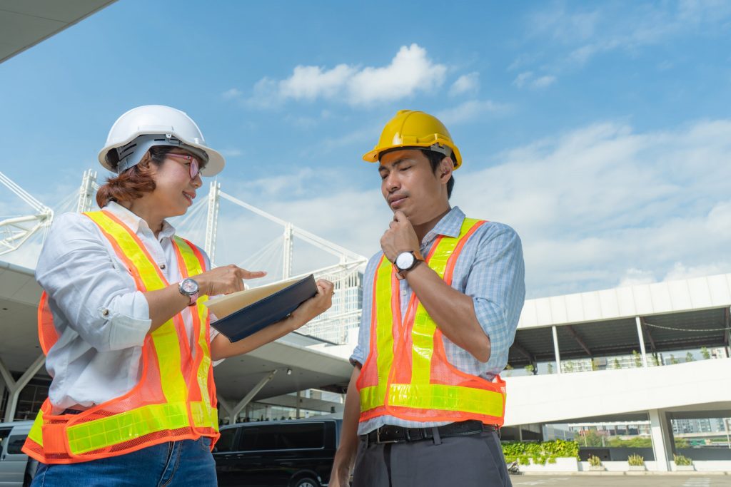 Contractors on site